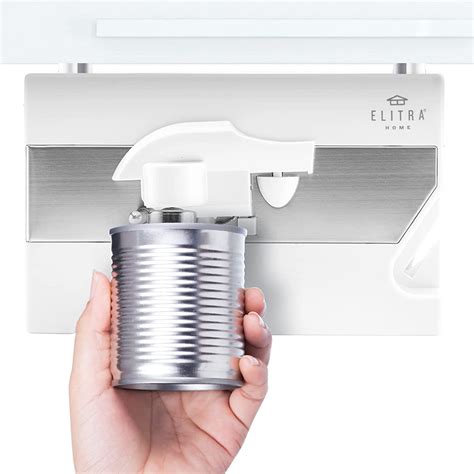 tainless steel under cabinet electric can opener|elitera can opener under cabinet.